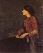 Edmond Aman-Jean Thadee Caroline Jacquet France oil painting reproduction